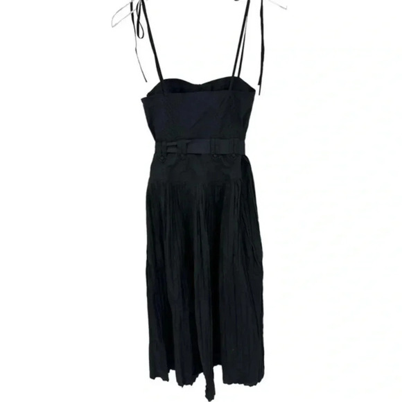 ULLA JOHNSON BLACK MIDI DRESS B1047 - Picture 3 of 5